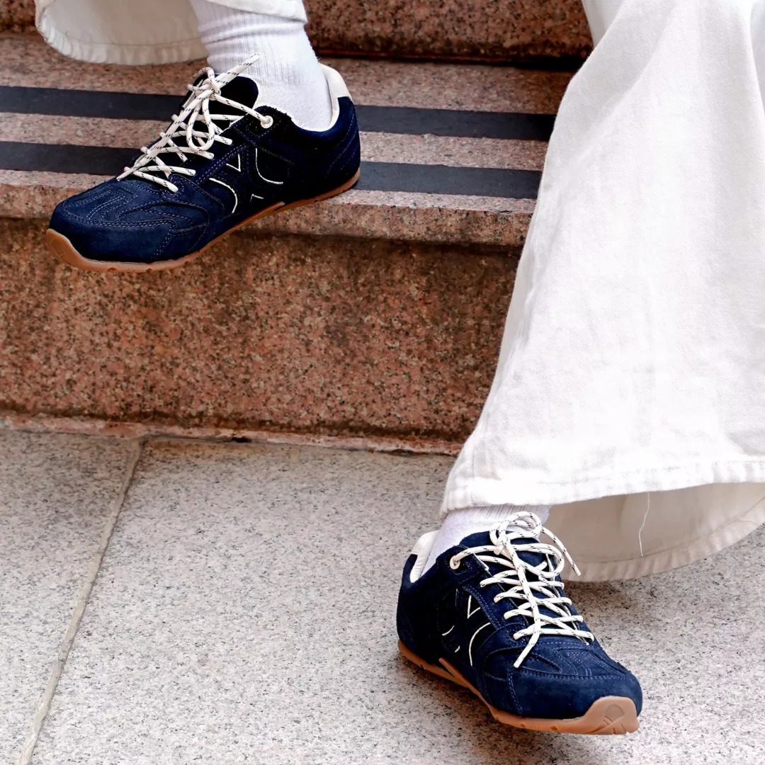 Giày Sneaker Nam Da Suede Cao Cấp Dincox Shoes DC51 DEEP OCEAN