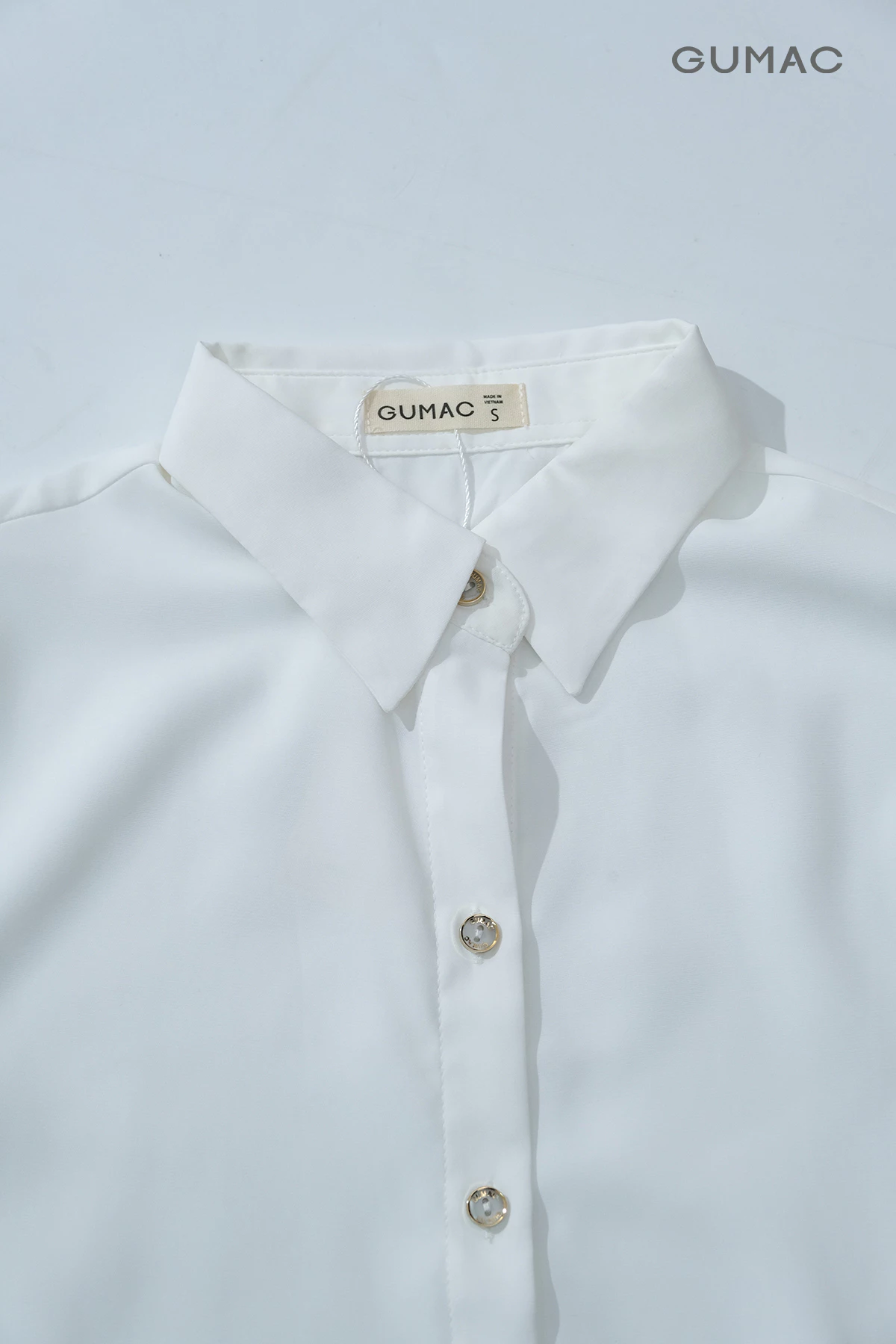 [MUA 2 GIẢM 80K] Áo Sơ Mi Nữ Tay Dài GUMAC Áo Kiểu Công Sở Lụa Mango Trơn Basic Mềm Mát Cao Cấp BAE00001 - 6211