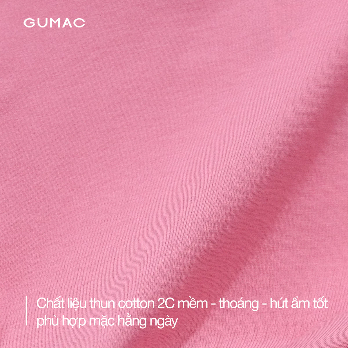 Áo Thun Nữ GUMAC Áo Phông Suông Lửng Trơn Cơ Bản Basic Cotton Mềm Mịn Thoáng Mát LATG06097