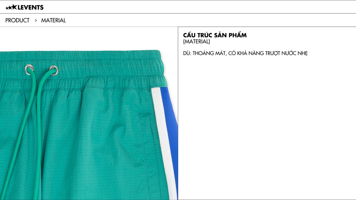 Quần Dài Dù Levents 2tone Track Pants Straight Fit