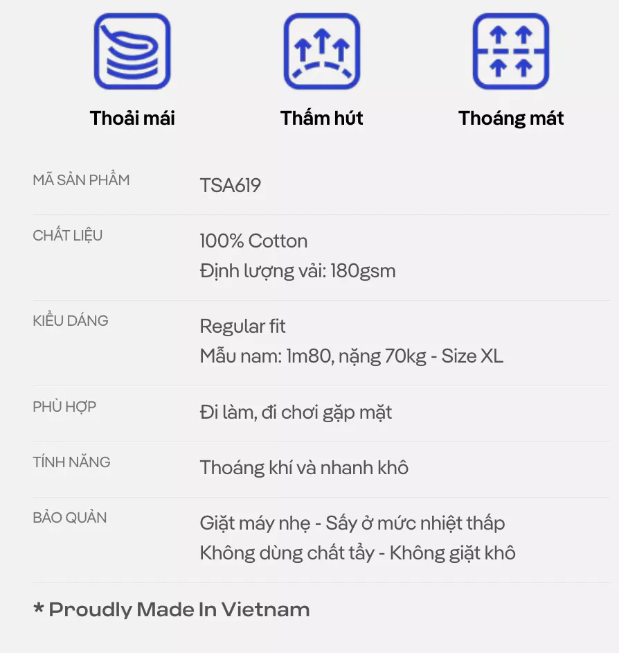 [MUA 2 GIẢM 5%]Áo thun Tshirt nam Regular Fit 100% Cotton 180gsm mềm mại, chất mát, thoáng khí, co giãn Coolmate