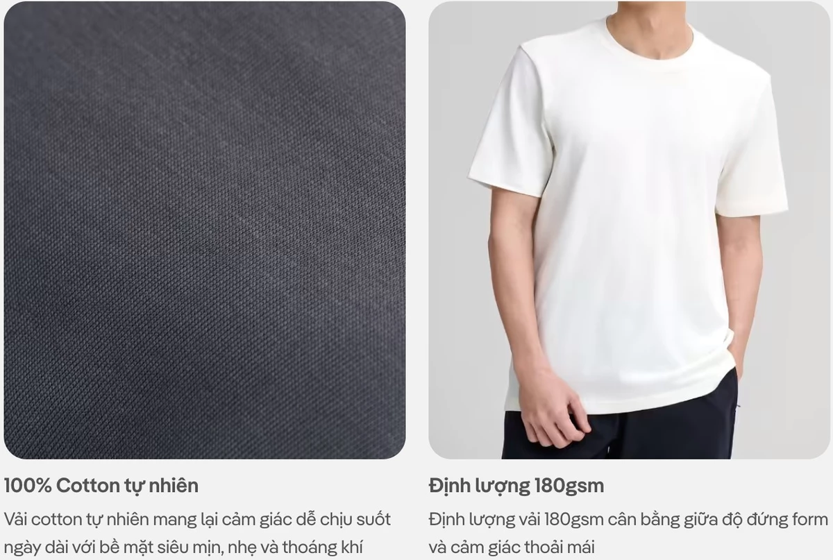 [MUA 2 GIẢM 5%]Áo thun Tshirt nam Regular Fit 100% Cotton 180gsm mềm mại, chất mát, thoáng khí, co giãn Coolmate