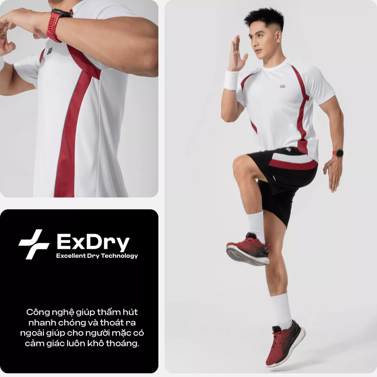 [VÕ HÀ LINH X COOLMATE]Set thể thao Pickleball nam Áo thun Teamwear Quần Promax Flexline Active thoáng khí