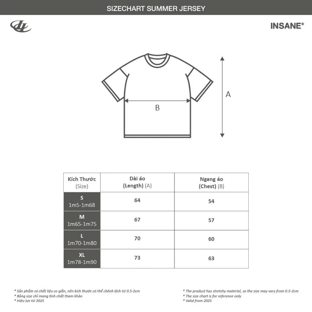 Áo Thun Thể Thao InsaneClo TANGO JERSEY Form Oversized Unisex Chất Liệu Polyester Nhập Khẩu
