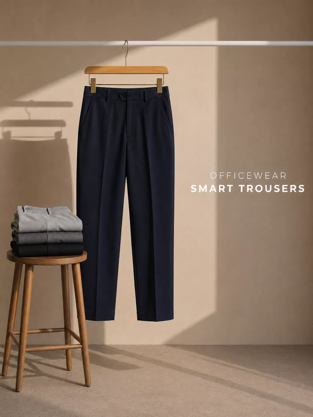 Quần Tây Nam 5S FASHION Smart Trousers Chất Vải Cao Cấp Đứng Phom, Trẻ Trung M0QAU26035