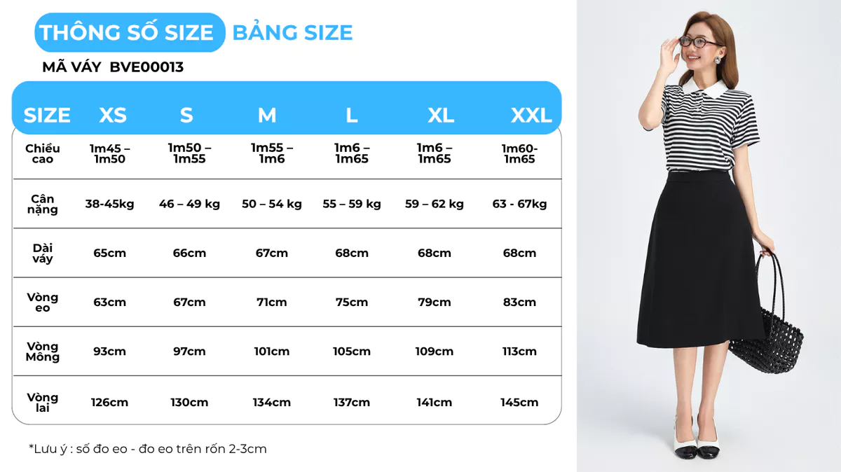 Chân Váy A Nữ GUMAC Chân Váy Công Sở Có Túi Lưng Cao Vải Tuyết Mưa Thanh Lịch BVE00013