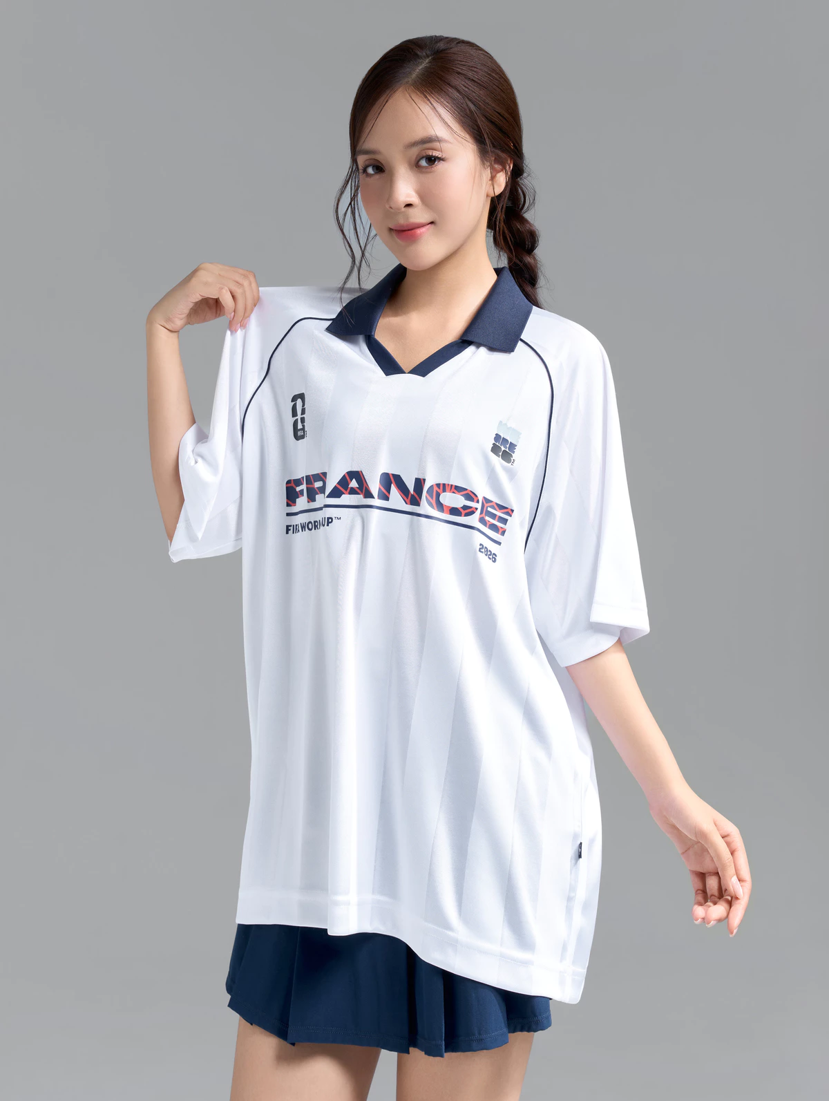 [VOUCHER 45%]Áo Polo nam nữ thể thao World Cup France Edition 26, Áo cổ vũ đội tuyển Pháp thoáng mát