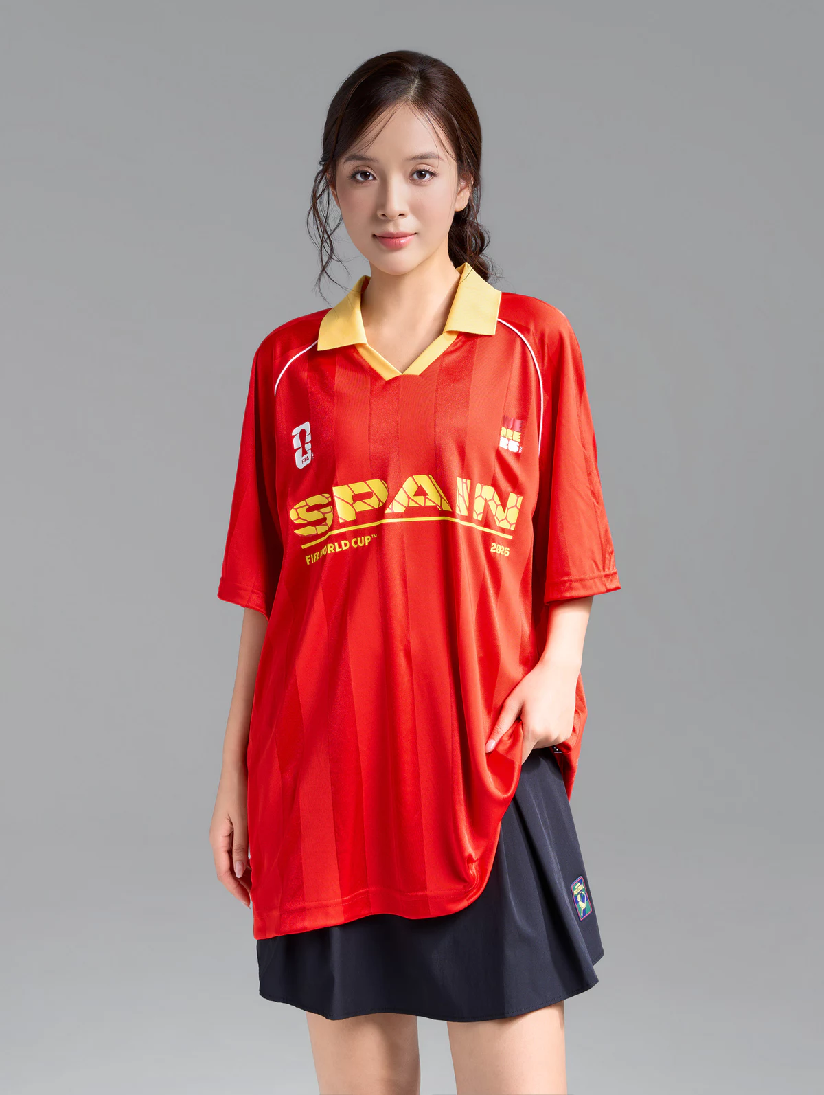 [VOUCHER 45%]Áo Polo nam nữ thể thao World Cup Spain Edition 26, Áo nhà vô địch, đội tuyển Tây Ban Nha