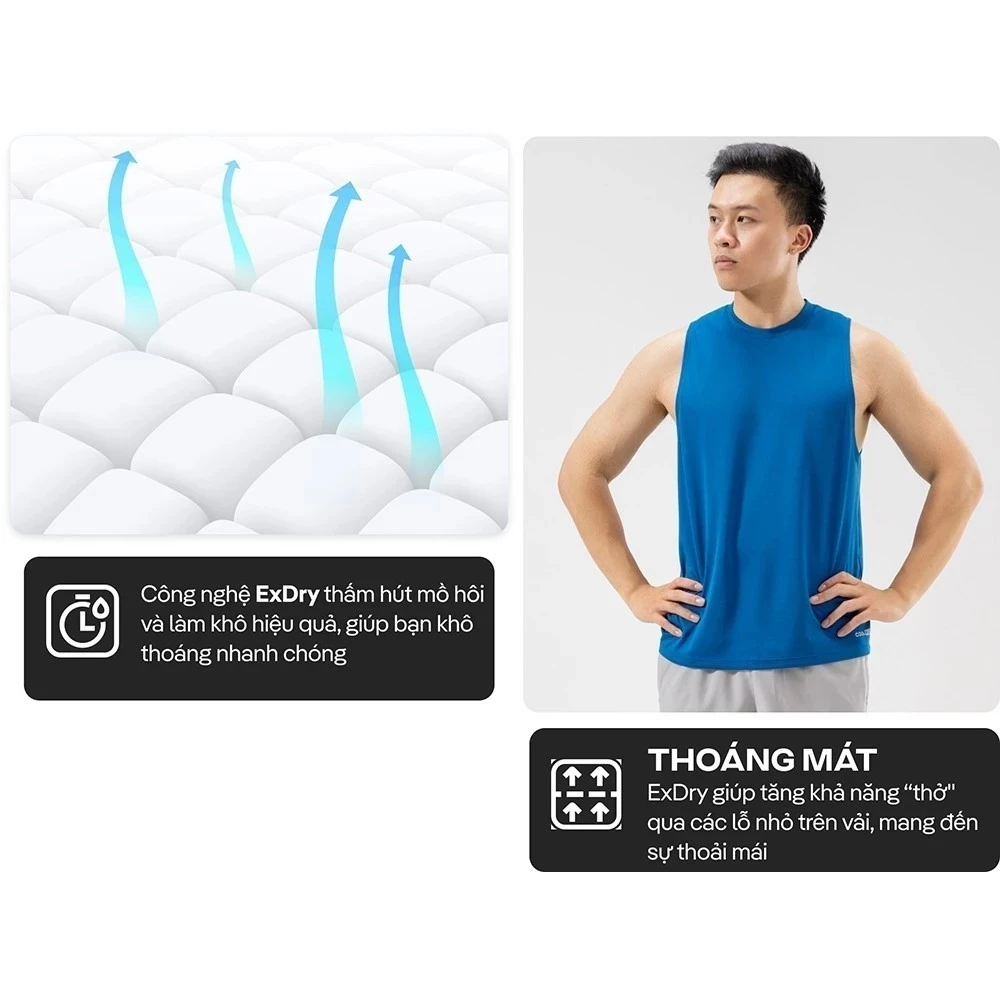 Áo Tanktop thể thao Active Essentials thoáng khí Coolmate