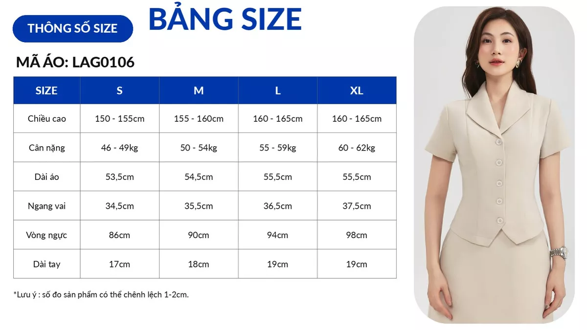 Set lẻ Áo nữ GUMAC peplum cổ sam tôn dáng LAG0106 - Chân váy nữ dáng A LVG0105 - LVG0114