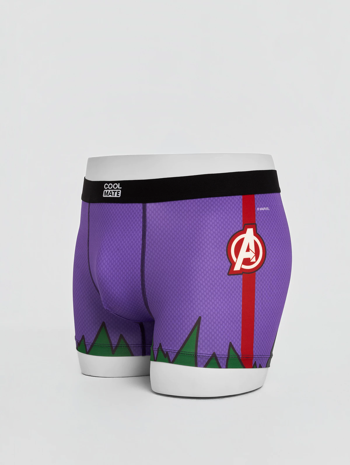 [MUA 2 GIẢM 5%][BST MARVEL]Quần lót nam Trunk hulk, Quần sịp người khổng lồ màu tím mềm mại, co giãn Coolmate