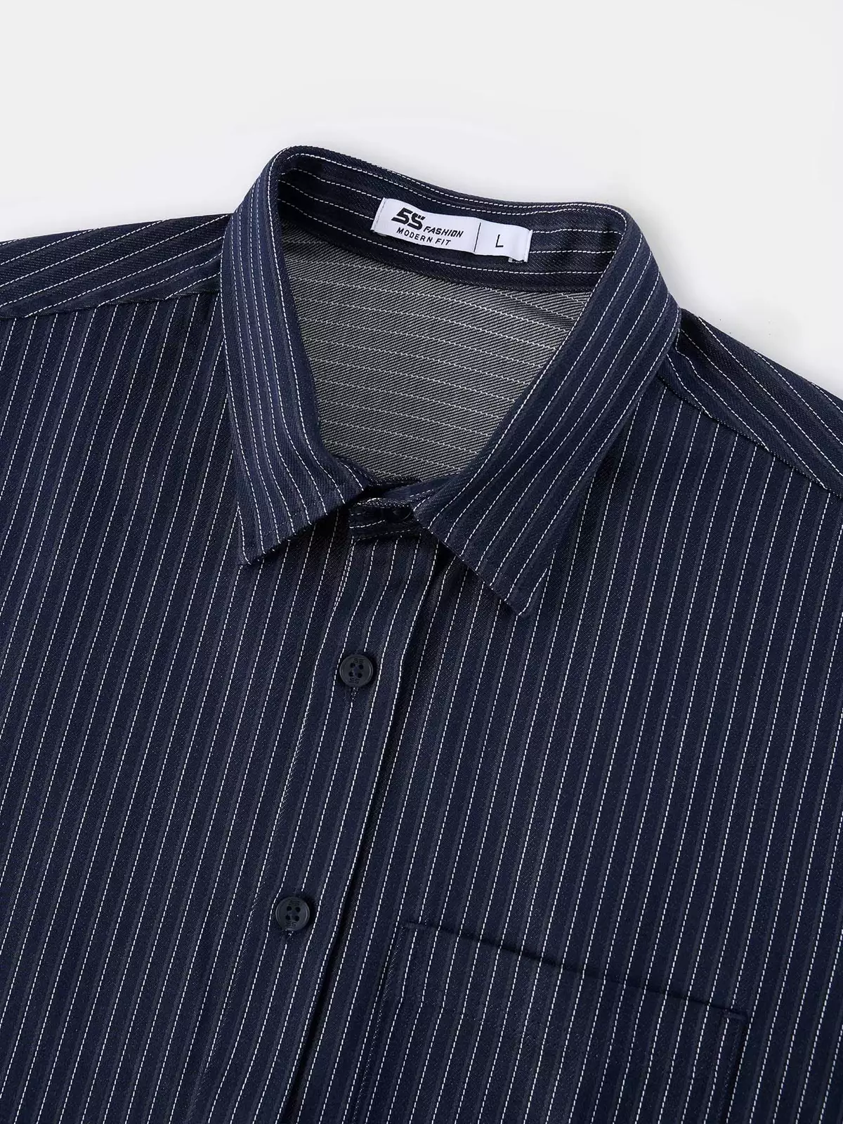 Bộ Sơ Mi Nam 5S FASHION Chất Cotton Thoáng Mát, Thiết Kế Kể Sọc Thời Thượng MBSM26042