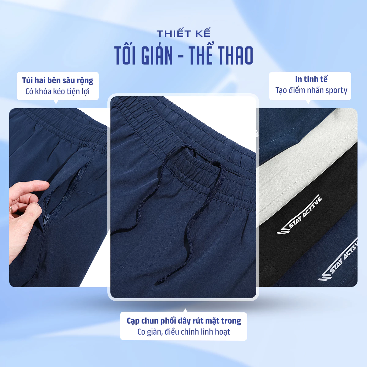 Combo 2 Quần Short Thể Thao Nam 5S FASHION Mát,Nhẹ Phong Cách Khỏe Khoắn 2C-M0QST26030