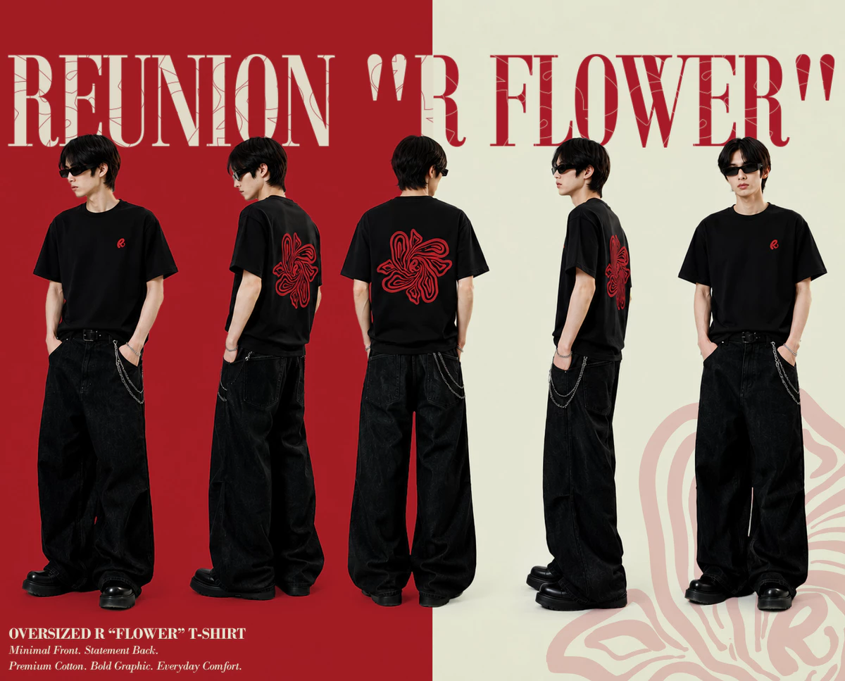 Áo thun nam/nữ Cotton REUNION "R FLOW" T-shirt TS334