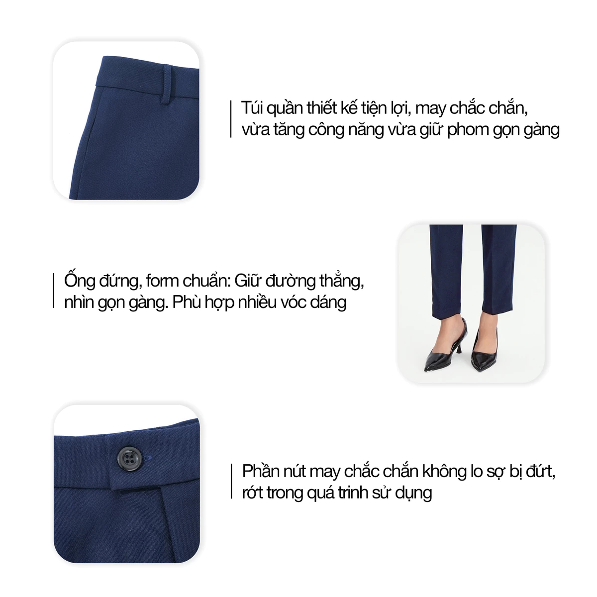 [MUA 2 GIẢM 80K] Quần Baggy Nữ 91cm GUMAC Quần Tây Ống Đứng Lưng Cao Bigsize Công Sở Chất Tuyết Mưa Cạp Cao LQF0110