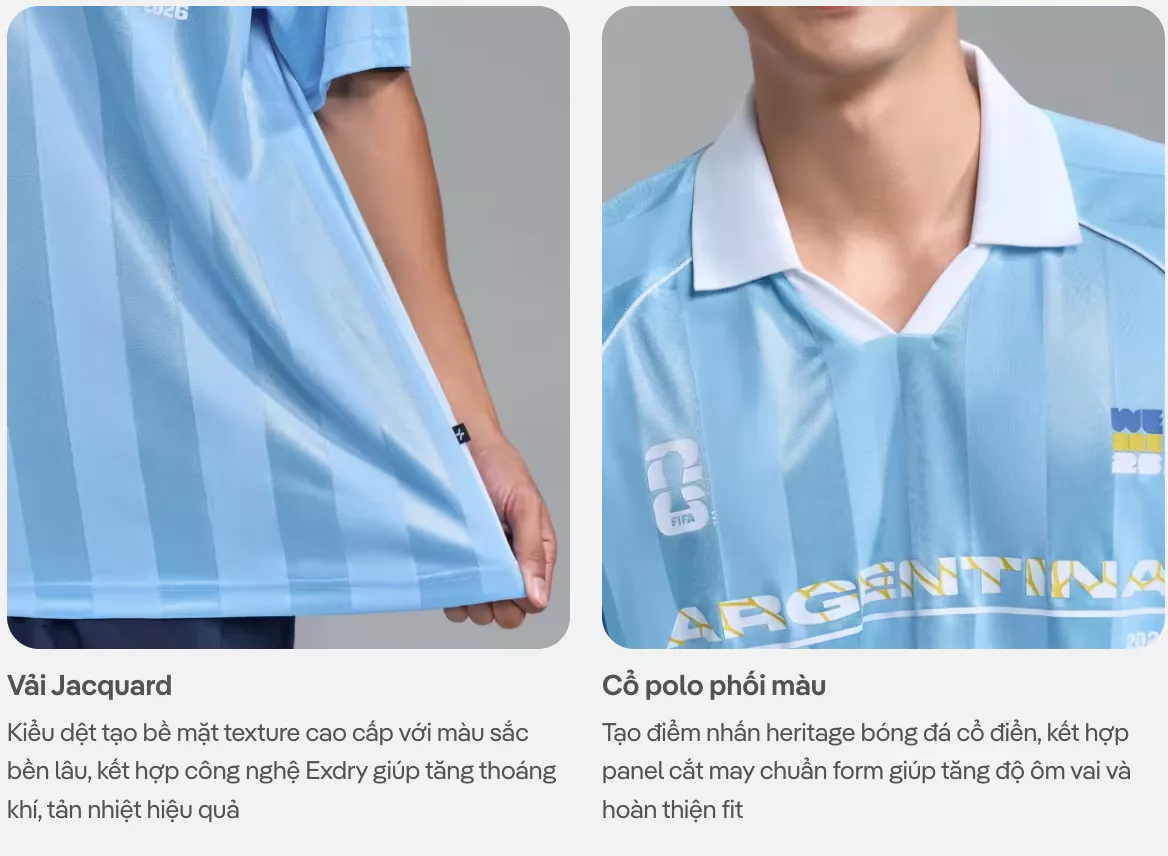 [VOUCHER 45%]BST Áo thun Polo Unisex Nam Nữ World Cup Edition 26, Áo cổ vũ bóng đá Bồ Đào Nha, Argentina, Pháp,..