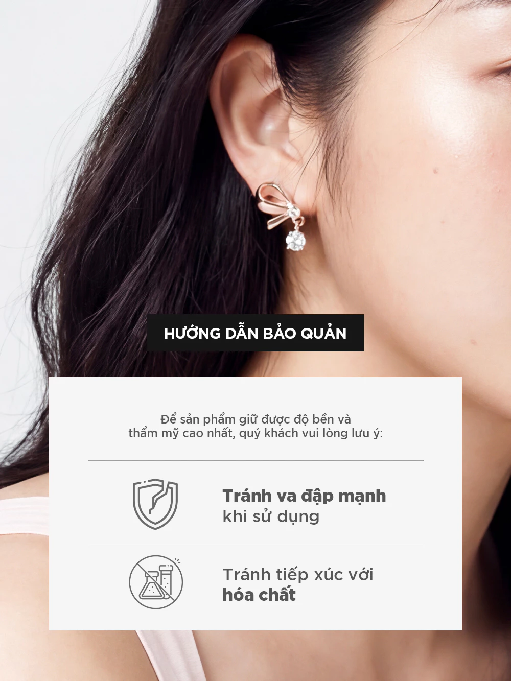 Bow Collection - Bộ Sản Phẩm Trang Sức Vòng Tay, Dây Chuyền, Bông Tai Nữ Curnon - Chất Liệu Thép Không Gỉ