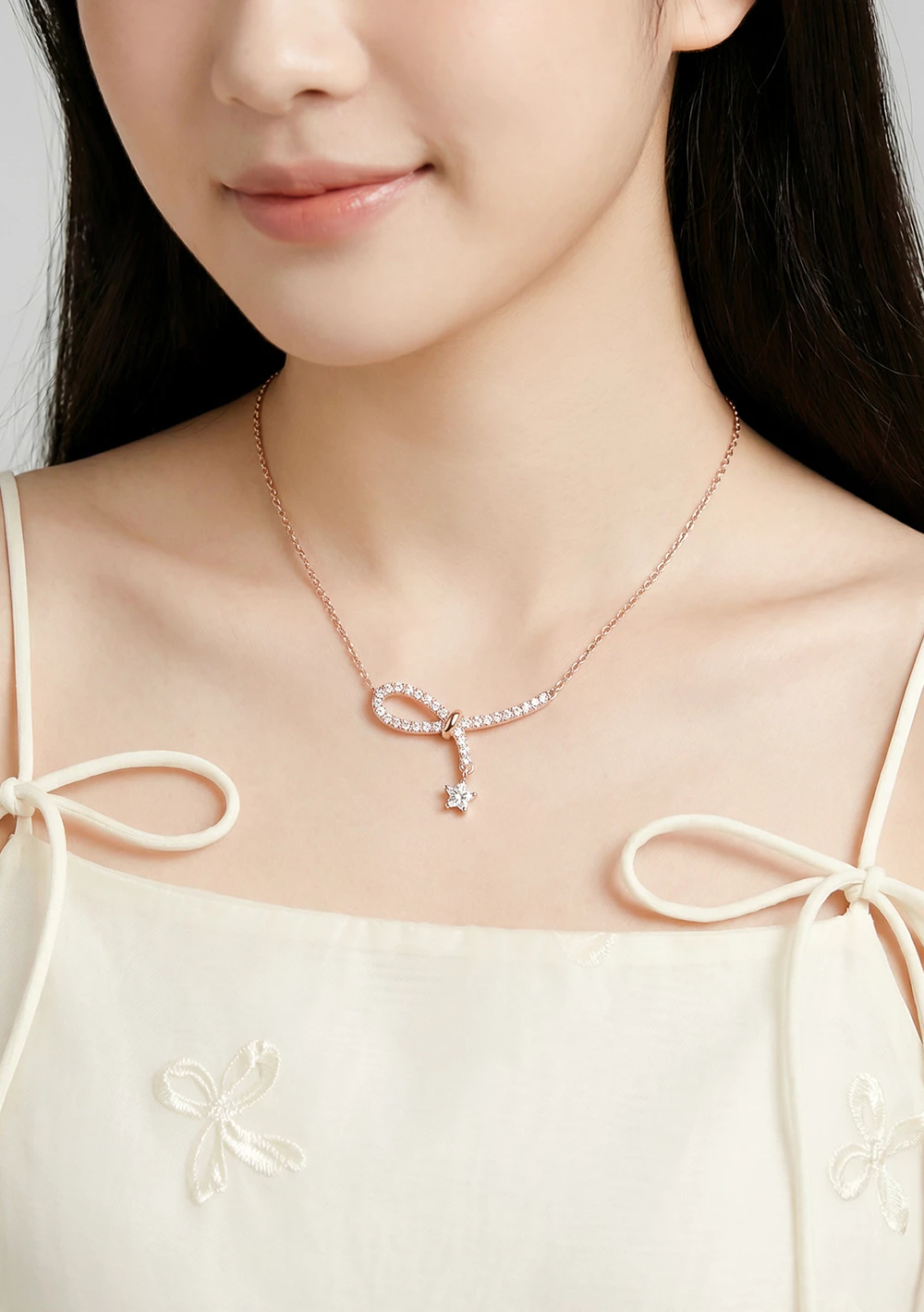 Bow Collection - Bộ Sản Phẩm Trang Sức Vòng Tay, Dây Chuyền, Bông Tai Nữ Curnon - Chất Liệu Thép Không Gỉ