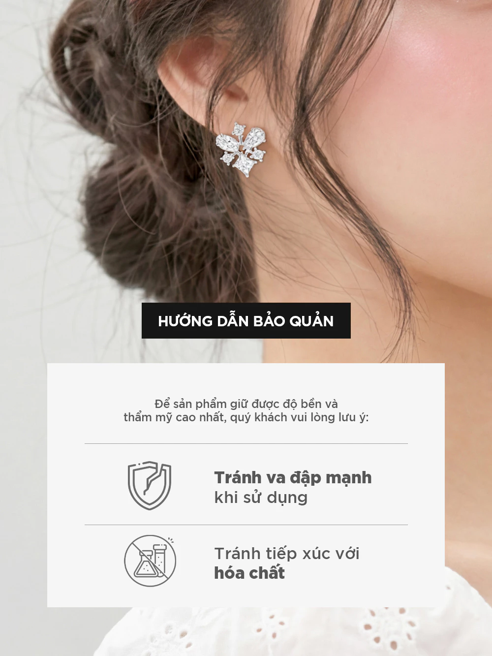 Flora Nocturne Earring Collection - Bộ Sưu Tập Khuyên Tai Nữ Thời Trang Curnon  - Thép Không Gỉ