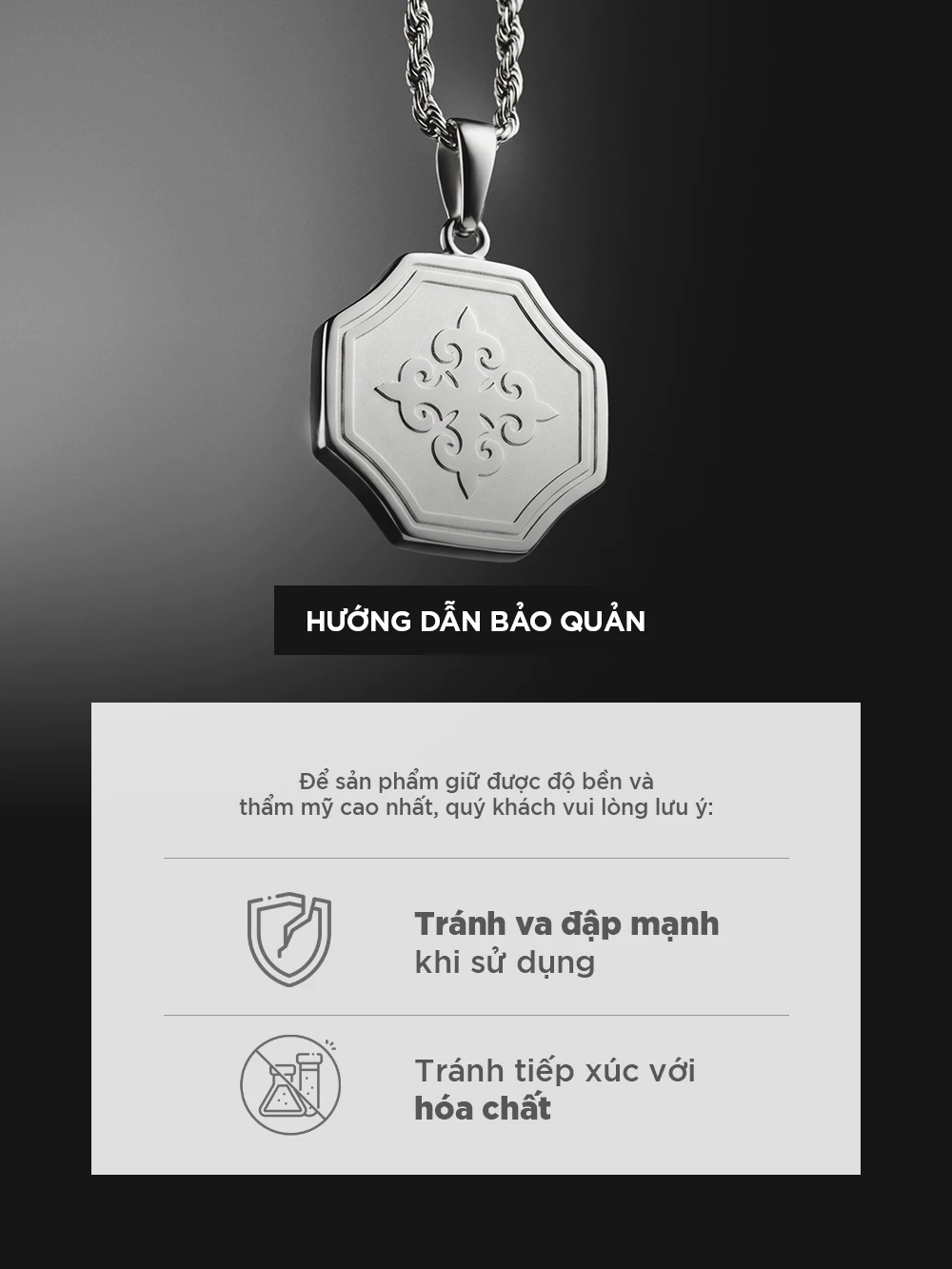 Bộ Sưu Tập Dây Chuyền Nam Curnon Long Chain Collection - Trang Sức Vòng Xích Phong Cách Mạnh Mẽ, Cá Tính