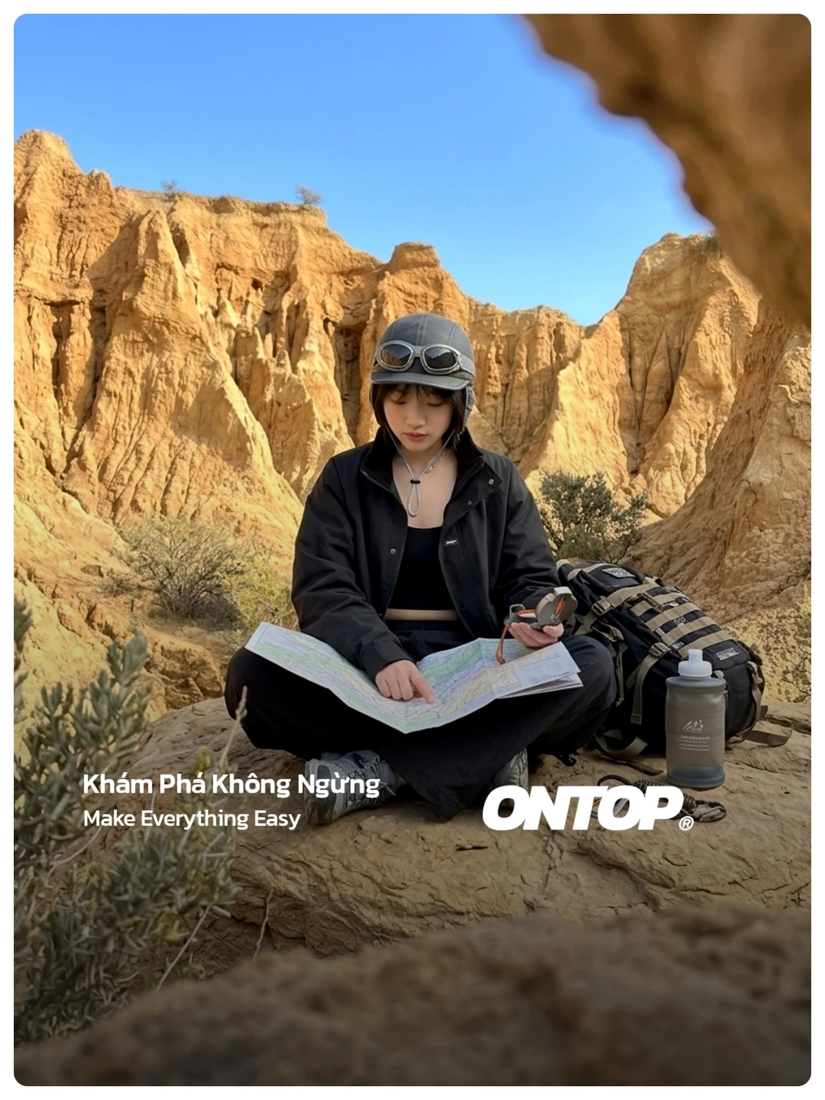 Áo khoác dù trượt nước ONTOP | O-AK2