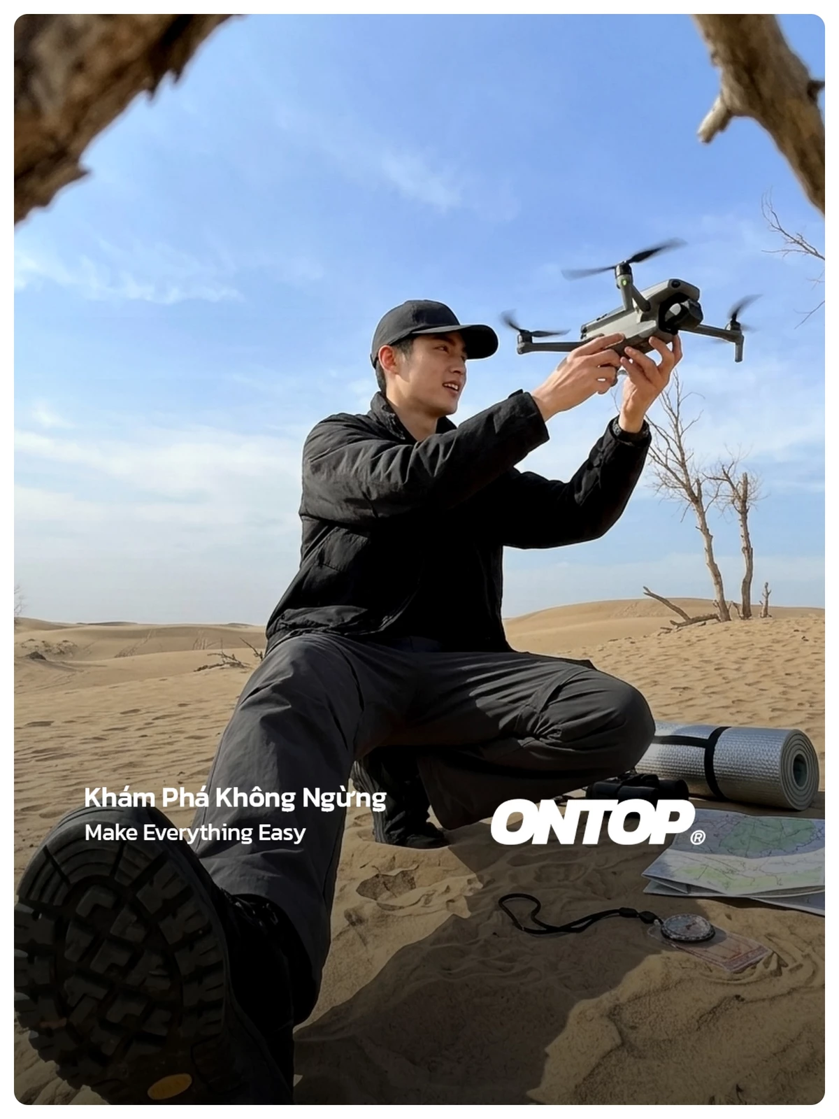 Áo khoác dù trượt nước ONTOP | O-AK2