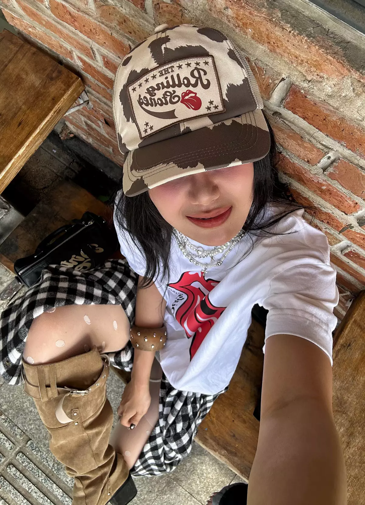 Nón Lưới DirtyCoins Cow Printed Beige