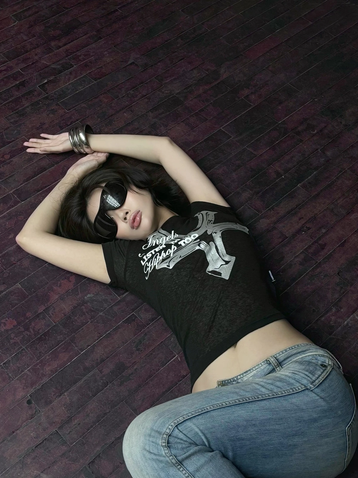 Áo thun DirtyCoins Fitted Baby Tee Dico Hiphop Angels