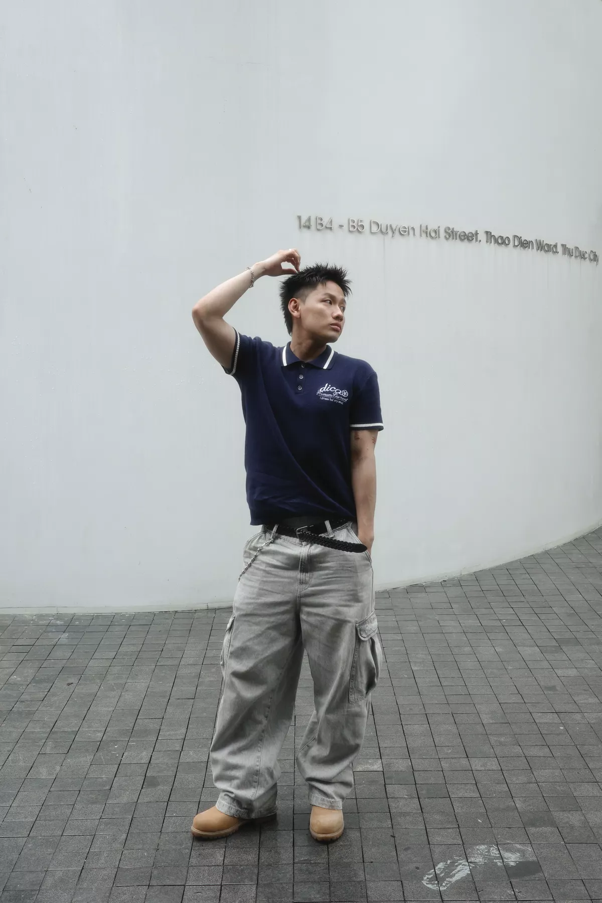 Áo Thun DirtyCoins Knit Polo Premium Garment Navy Blue
