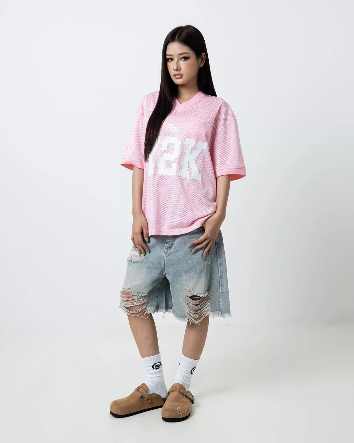 Quần DirtyCoins Denim Shorts Studs
