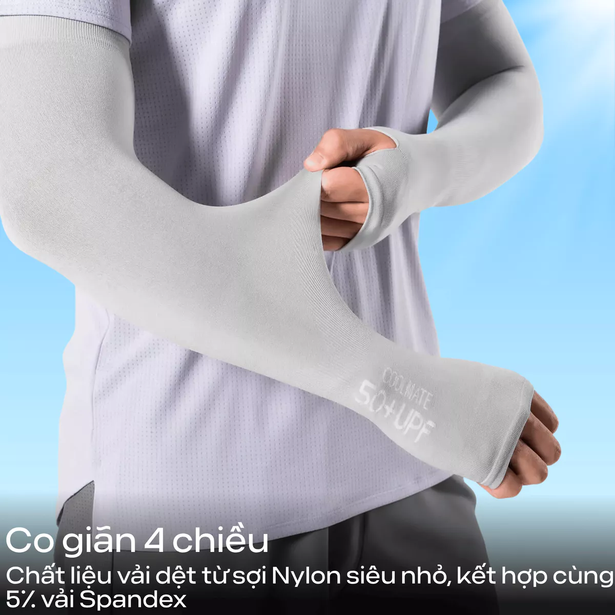 Găng tay đa năng chống UV, găng tay thể thao co giãn, thấm hút mồ hôi tốt Coolmate