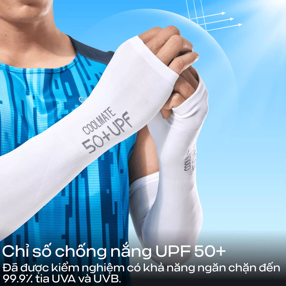 Găng tay đa năng chống UV, găng tay thể thao co giãn, thấm hút mồ hôi tốt Coolmate