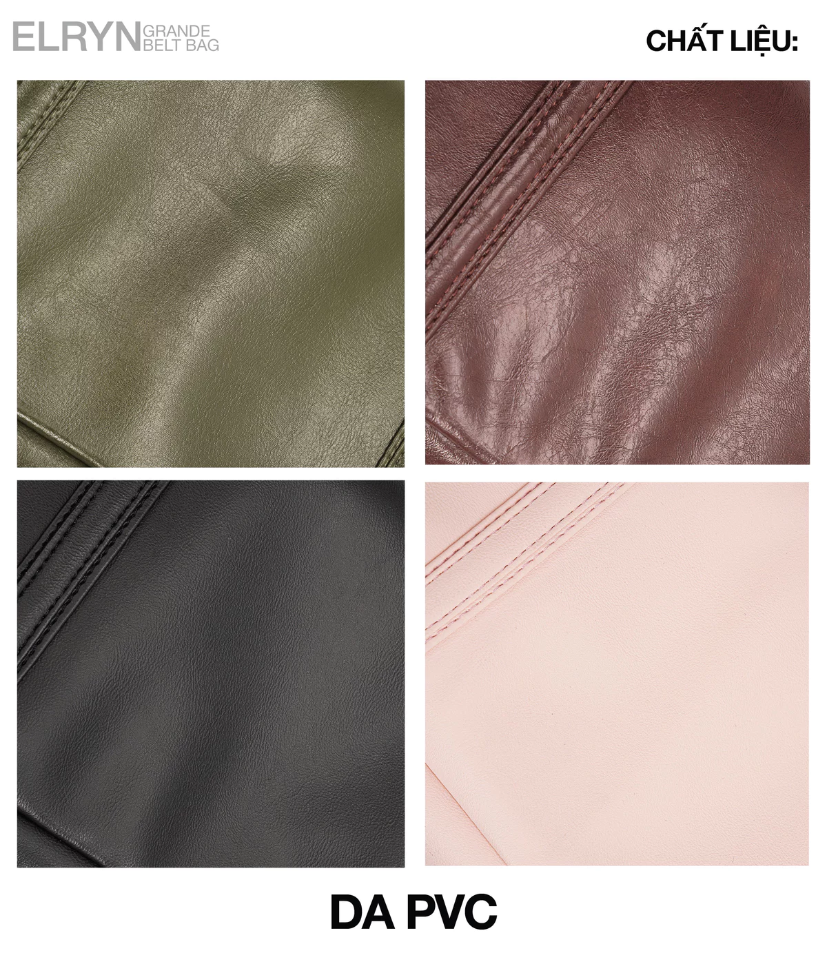Túi Đeo Vai Form Baguette Da PVC Cao Cấp - Scarab Elryn Belt Grande Bag
