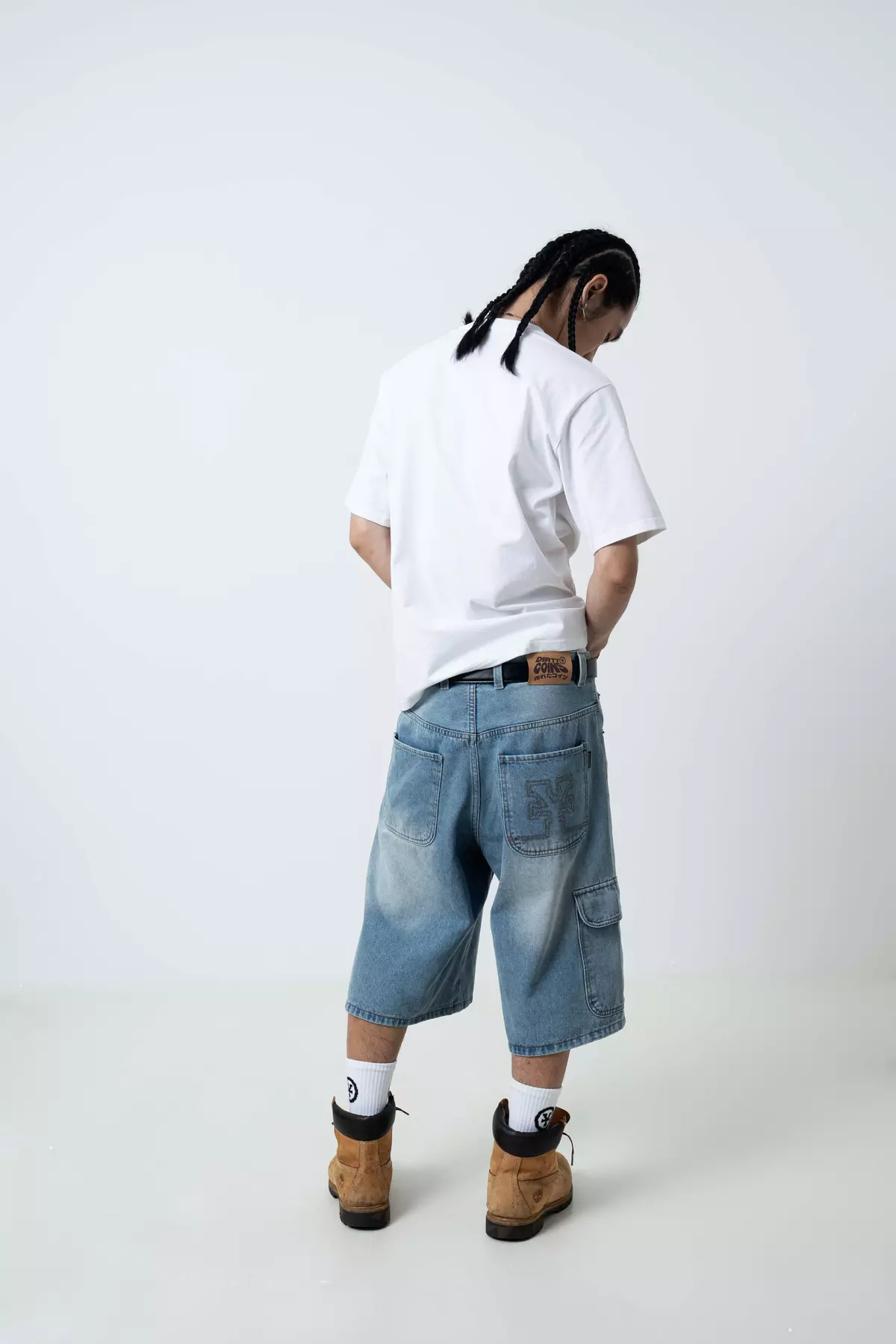 Quần Ngắn DirtyCoins Denim Baggy Embroidery Logo