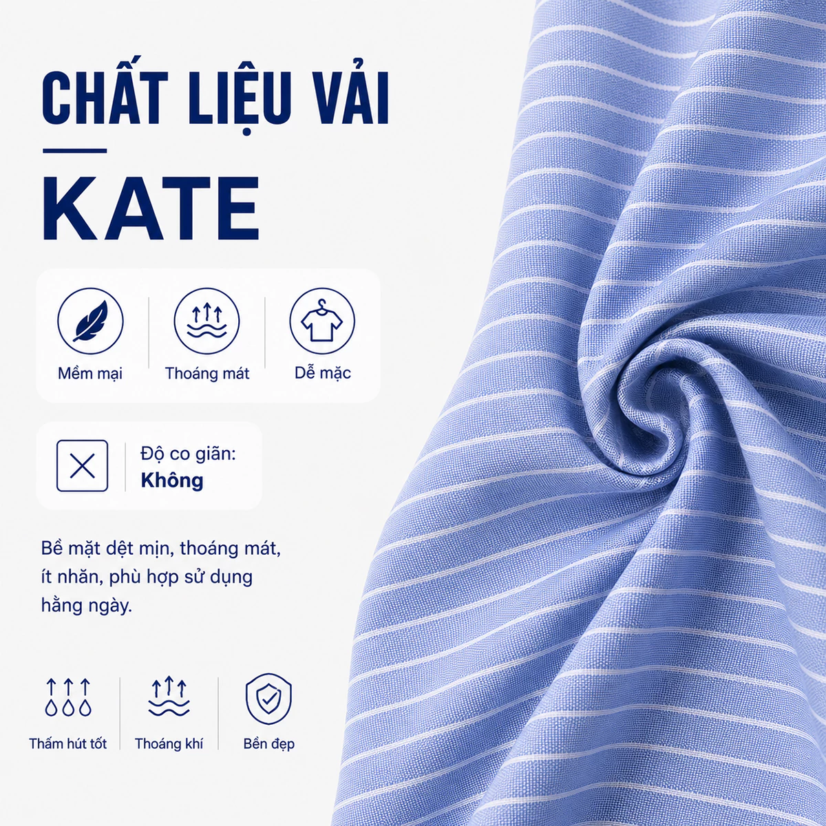 [NHẬP MÃ AFFTHAG GIẢM 99K] Áo Sơ Mi Nữ GUMAC Áo Kiểu Công Sở Kẻ Sọc Tay Lửng Chiết Ly Eo Vải Kate Cao Cấp AF01024