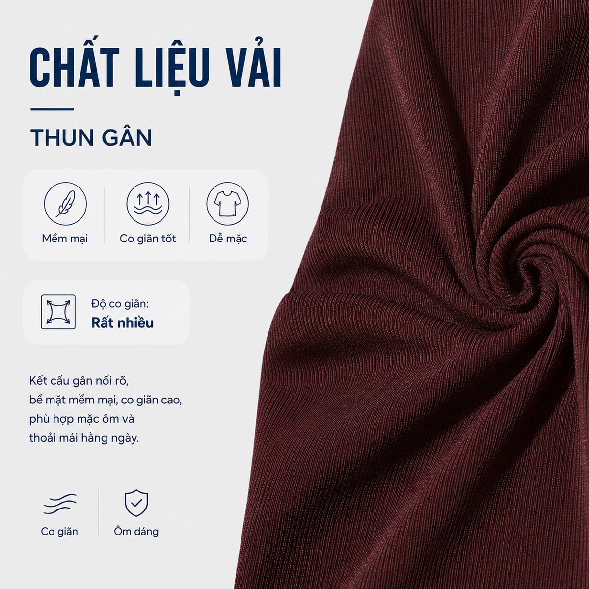 [NHẬP MÃ AFFNXY4 GIẢM 39K] Áo Thun Cổ Lọ Nữ GUMAC Áo Thun Gân Phom Ôm Co Giãn Nhiều Tôn Dáng LATE1111 - LATG08046