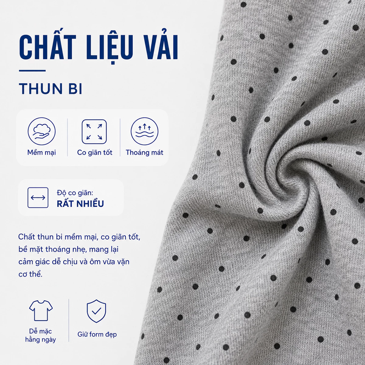Áo Thun Nữ Gmorning - GUMAC Chấm Bi Form Ôm Ngắn Thêu GMOR Cổ Phối Màu Trẻ Trung YATG07054