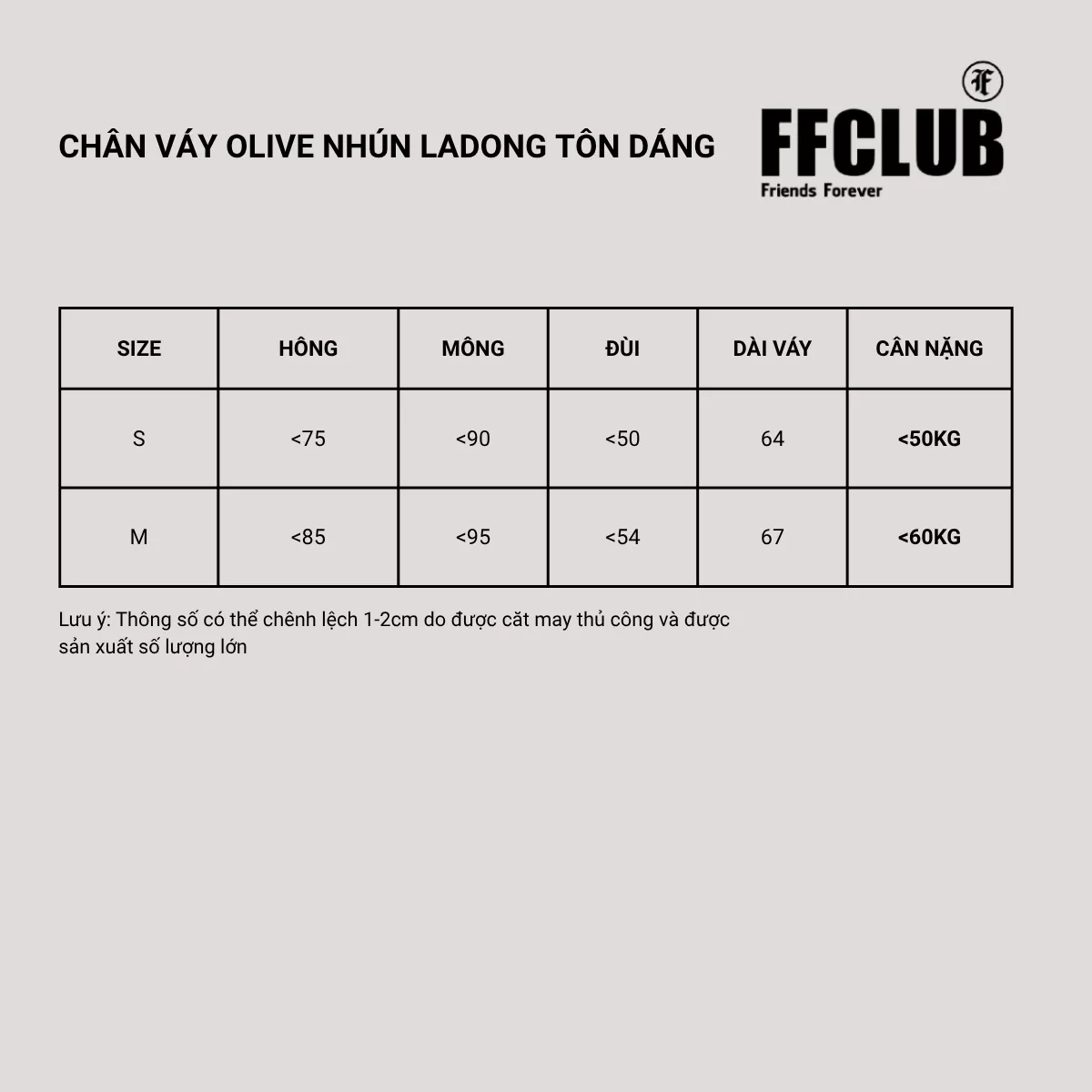 FFCLUB - CHÂN DÀI VÁY OLIVE NHÚN EO LADONG TÔN DÁNG