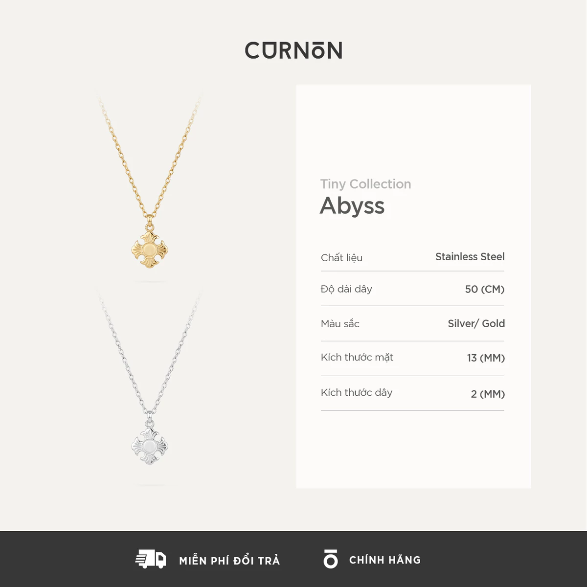 Bộ Sưu Tập Dây Chuyền Nam Curnon Tiny Collection - Trang Sức Vòng Xích Phong Cách Mạnh Mẽ, Cá Tính