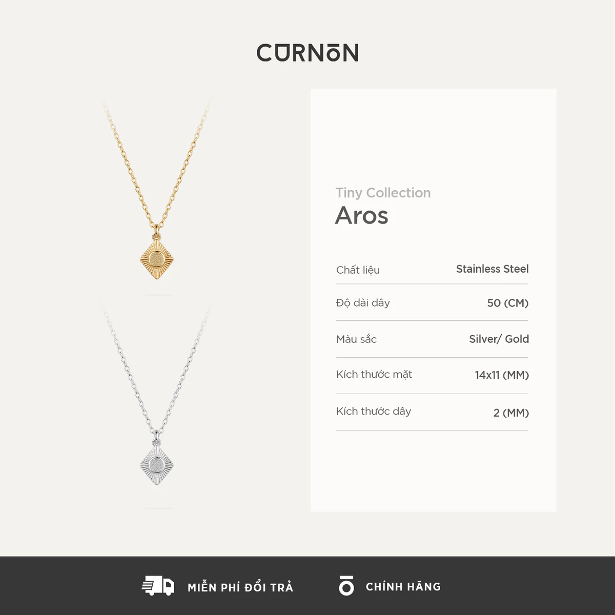 Bộ Sưu Tập Dây Chuyền Nam Curnon Tiny Collection - Trang Sức Vòng Xích Phong Cách Mạnh Mẽ, Cá Tính