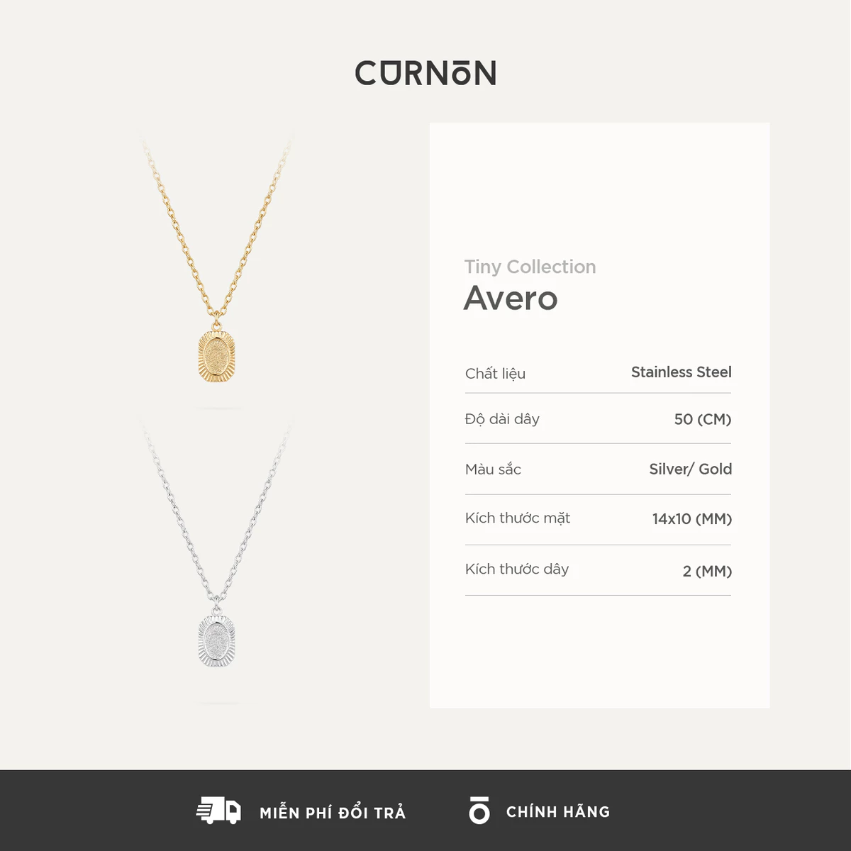 Bộ Sưu Tập Dây Chuyền Nam Curnon Tiny Collection - Trang Sức Vòng Xích Phong Cách Mạnh Mẽ, Cá Tính
