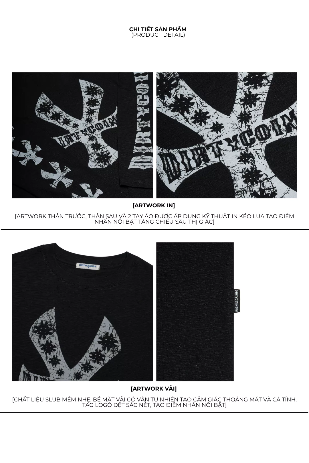 Áo thun tay dài Dico Y Logo Slub LS T-shirt
