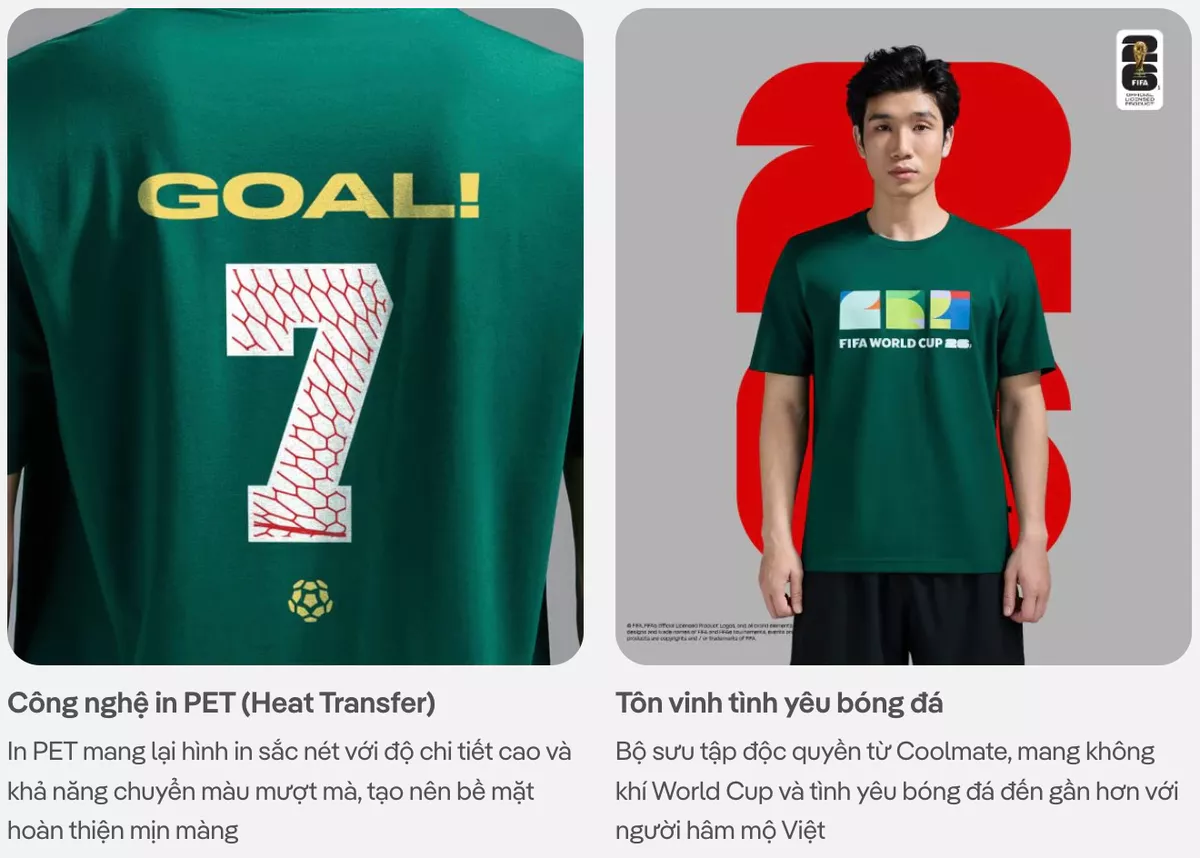 Áo thun Tshirt nam nữ unisex Cotton Compact World Cup - CR7, Áo cổ vũ đội tuyển đá bóng