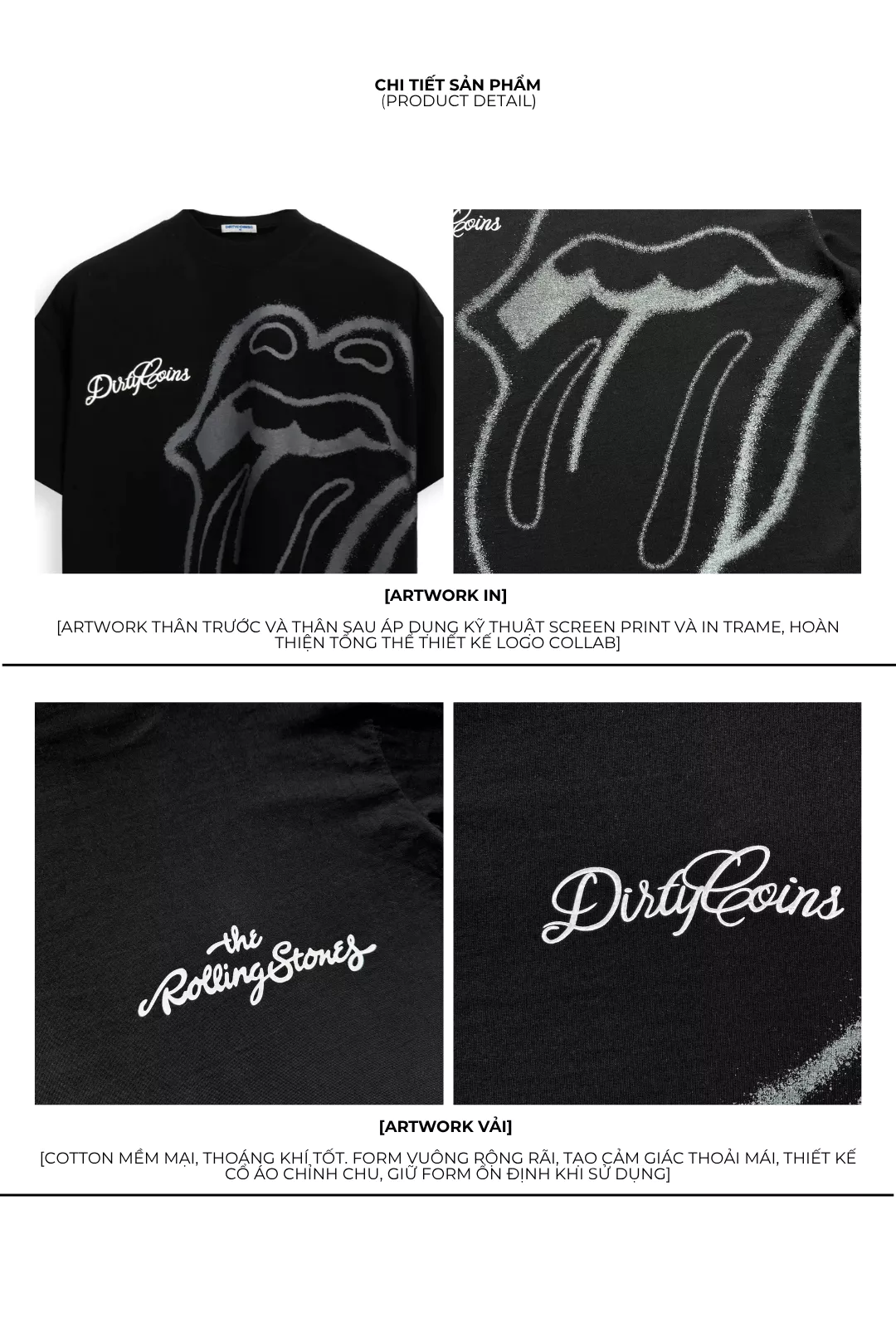[DCxRS] Áo Thun DirtyCoins Big Logo Print