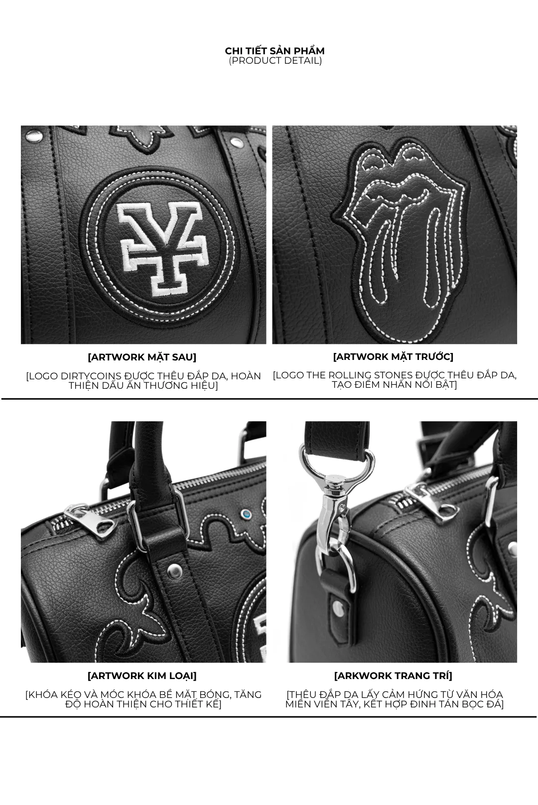 [DCxRS] Túi Mini DirtyCoins Bowler Western Studs