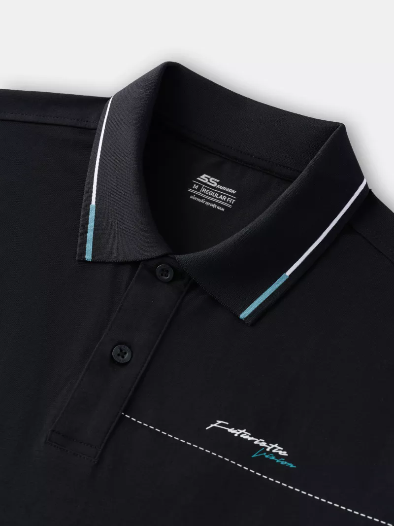 Áo Polo Cotton Nam Cổ Điển 5S FASHION Phom Regular Fit M0APC26107