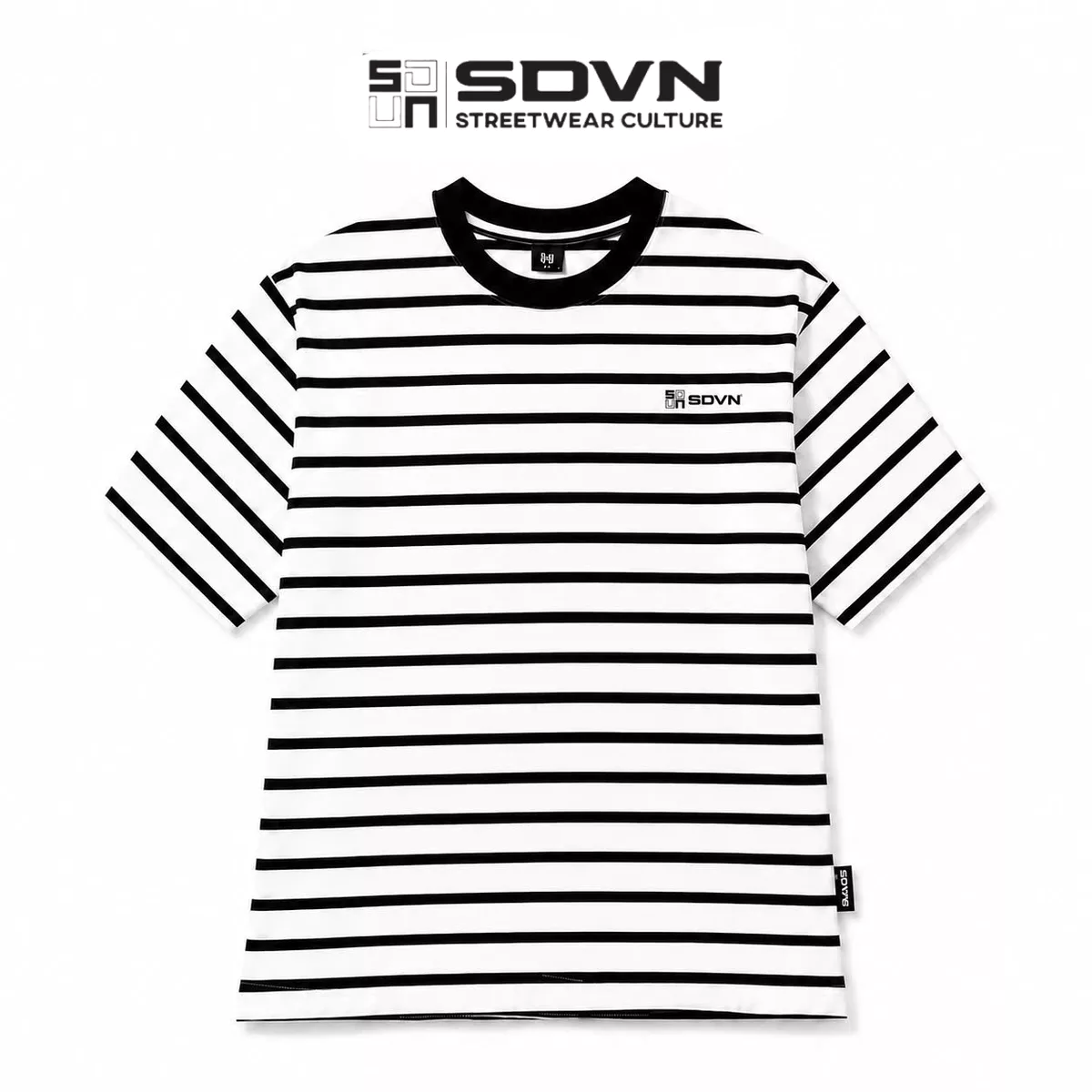 Áo Thun Kẻ Sọc Unisex Form Rộng cotton 2C  Brand Chính Hãng SDVN