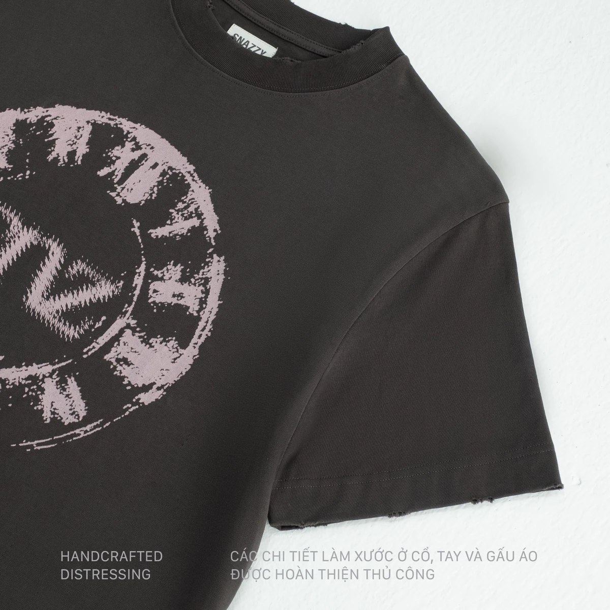 Áo Thun Boxy SNAZZY Unisex Nam Nữ Chất Liệu Cotton Chính Hãng - RELIC WASHED TEE