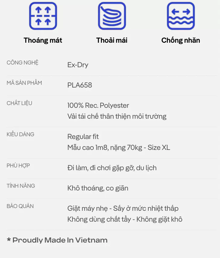 [VOUCHER 45%]BST Áo thun thể thao nam Exdry Performance World Cup, Áo cổ vũ bóng đá thoáng mát, thấm hút nhanh khô