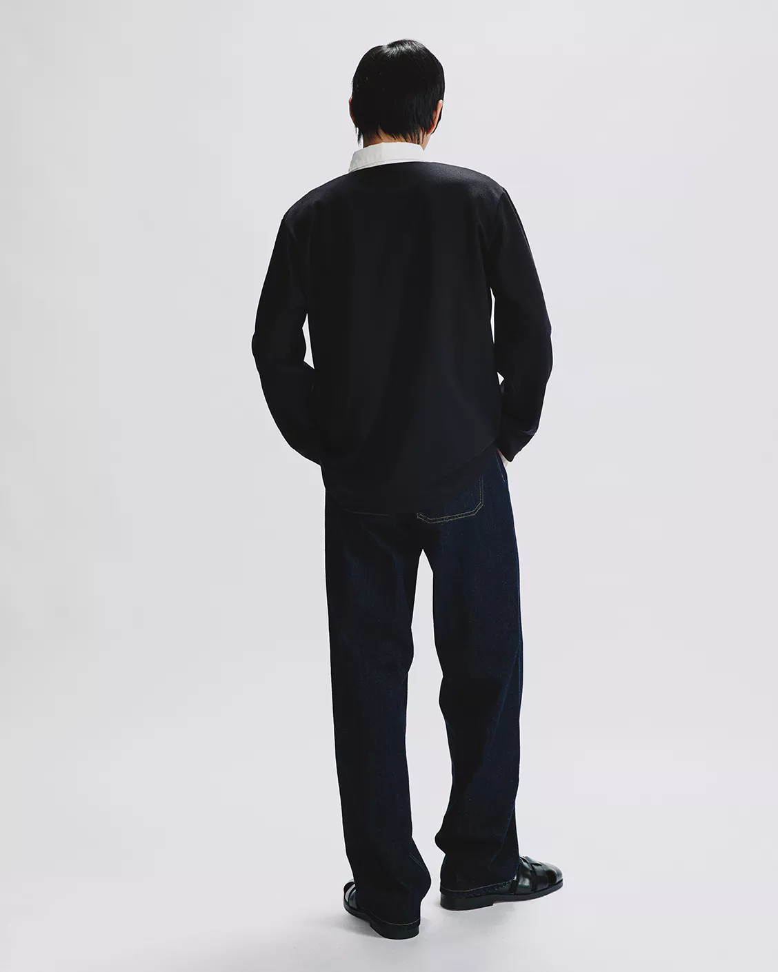 Eleven - Áo Polo Cổ Tương Phản | Màu Đen